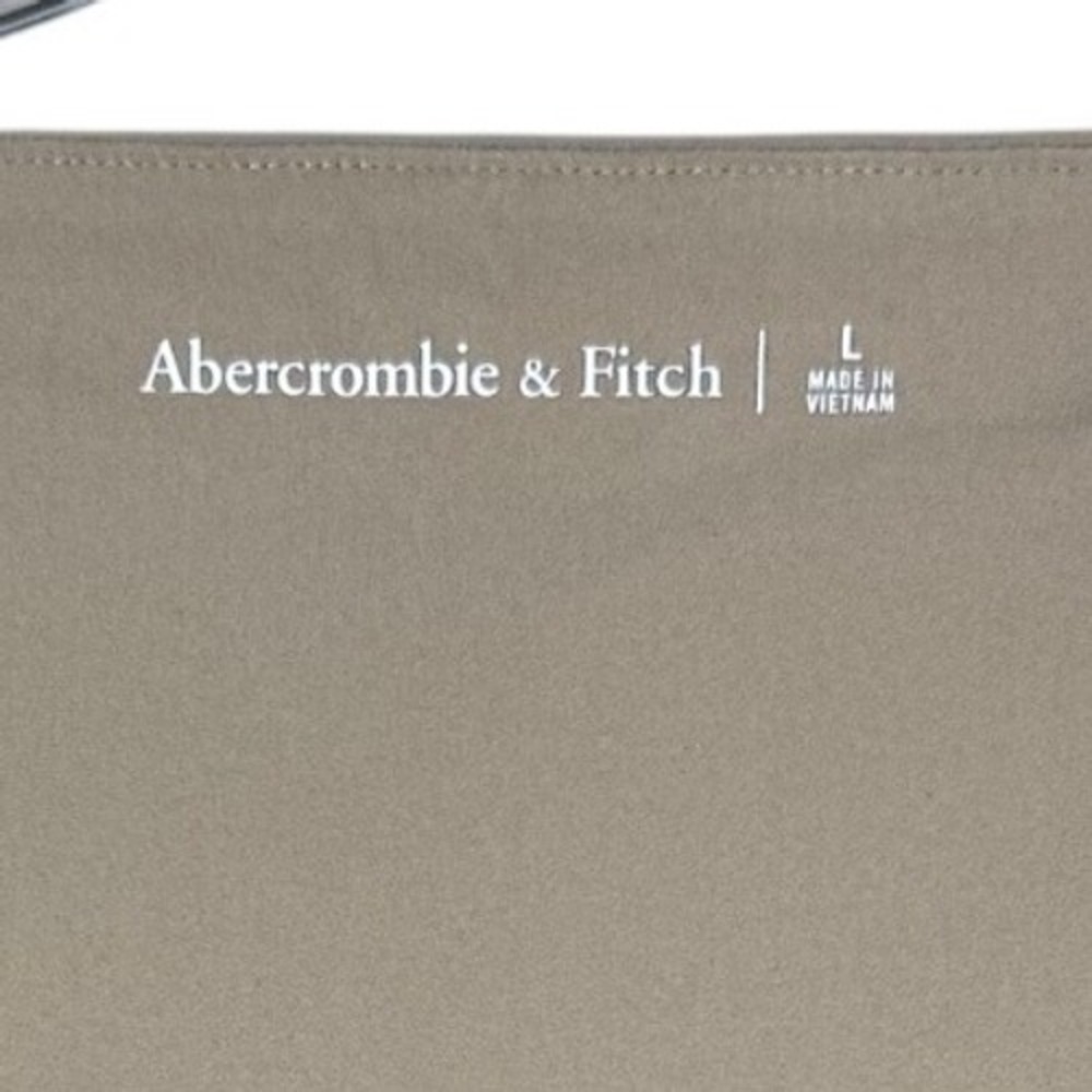 NWT Abercrombie & Fitch Long Sleeve Square Neck Bodysuit Tan Beige Size Large - Picture 7 of 11